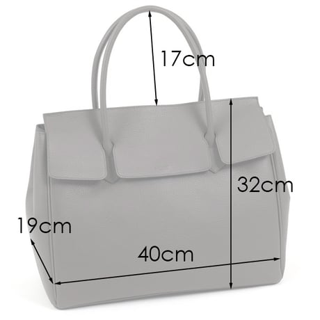 FLAP TOTE BAG / BLK