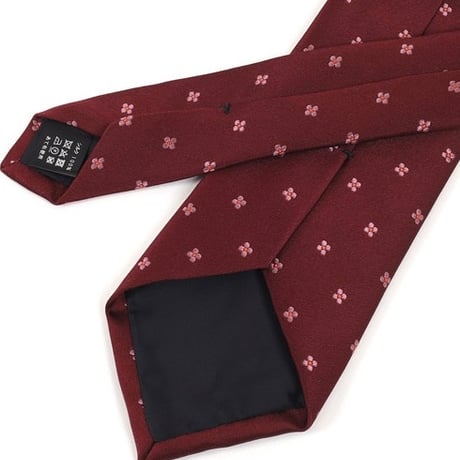 PREMIUM SILK TIE (フラワーボルドー)