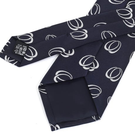 PREMIUM SILK TIE (ネイビーリング)