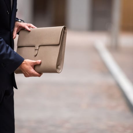 Premium leather clutch bag