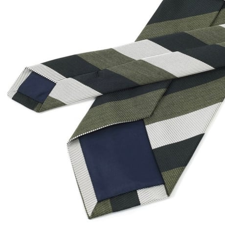PREMIUM SILK TIE (グリーンストライプ)