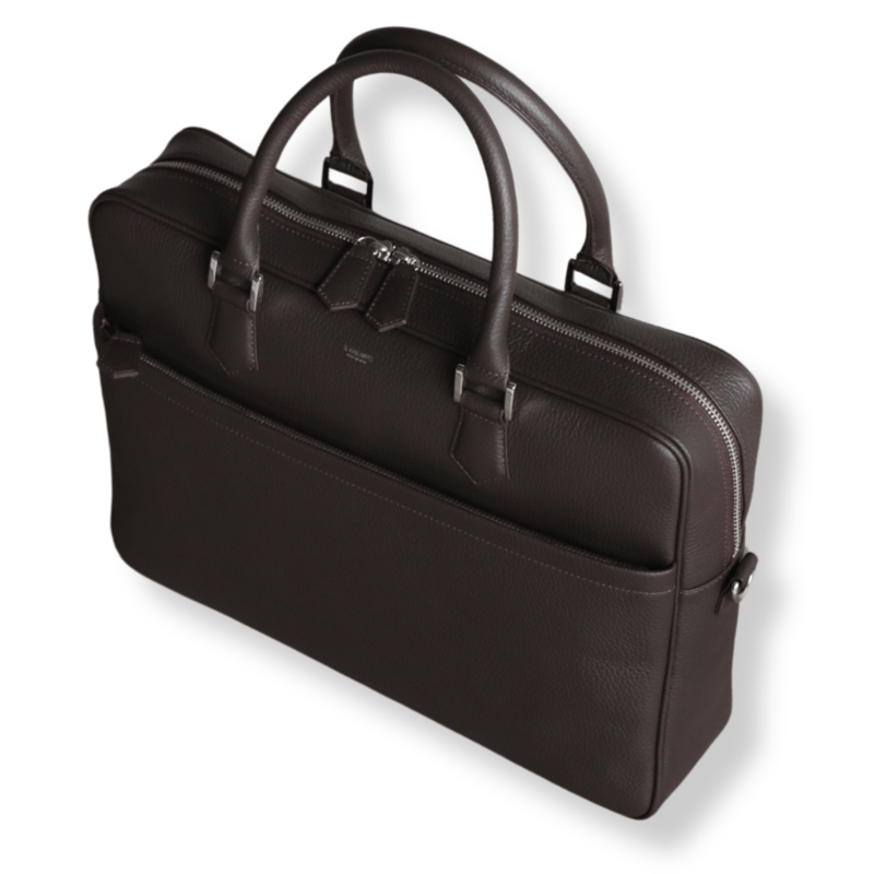BRIEFCASE SLIM SIZE (DARK BROWN) | ILGALANTE