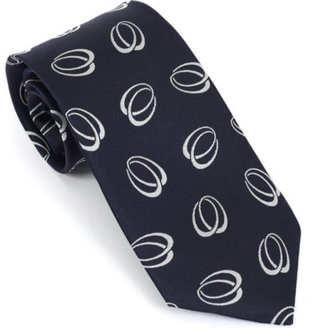 PREMIUM SILK TIE (ネイビーリング)
