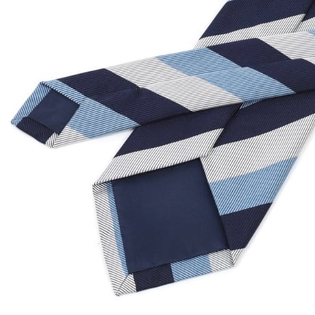 PREMIUM SILK TIE (ブルーストライプ)