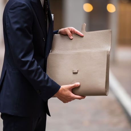 Premium leather clutch bag