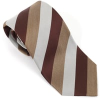 PREMIUM SILK TIE (ブラウンストライプ)