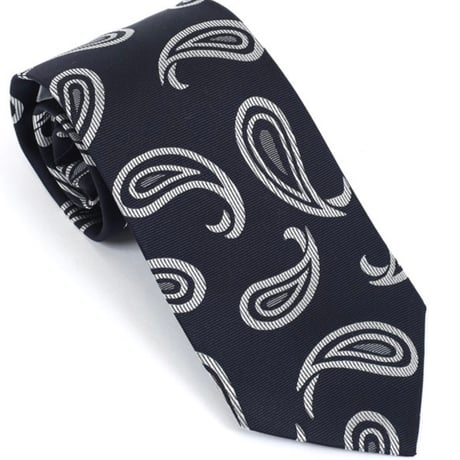 PREMIUM SILK TIE (ネイビーペイズリー)