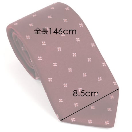 PREMIUM SILK TIE (フラワーボルドー)