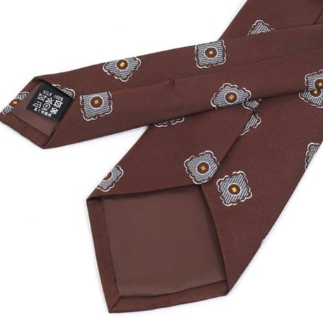 PREMIUM SILK TIE (ブラウン小紋)