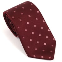 PREMIUM SILK TIE (フラワーボルドー)