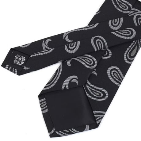PREMIUM SILK TIE (ブラックペイズリー)
