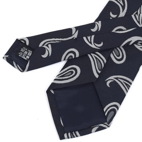 PREMIUM SILK TIE (ネイビーペイズリー)