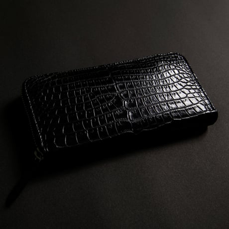 Crocodile Round Zip Wallet