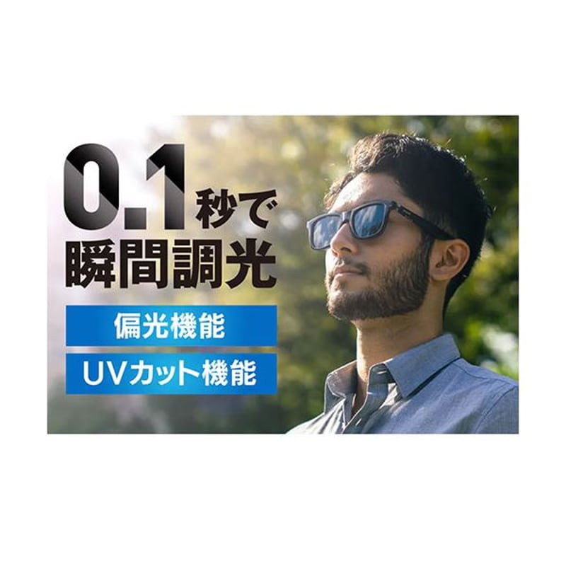 0.1秒瞬間調光スマートサングラス】Bluetooth搭載ウィキューダイレクト 