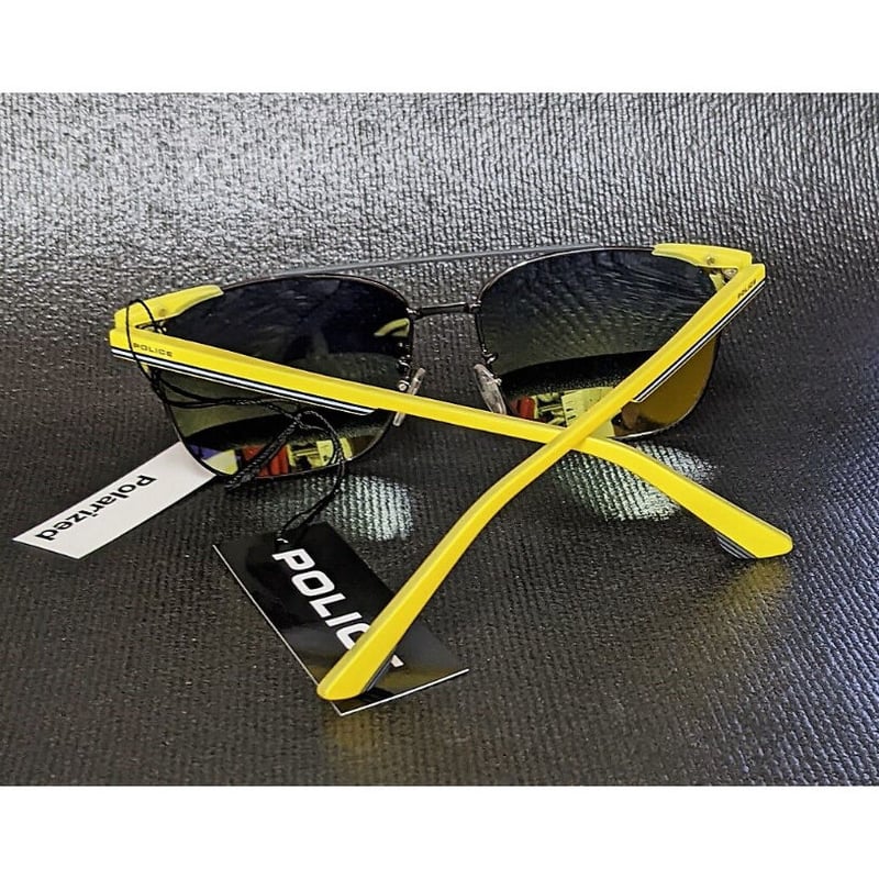 超個性的 POLICE 偏光ミラーサングラス 派手でカッコいいイタリア
