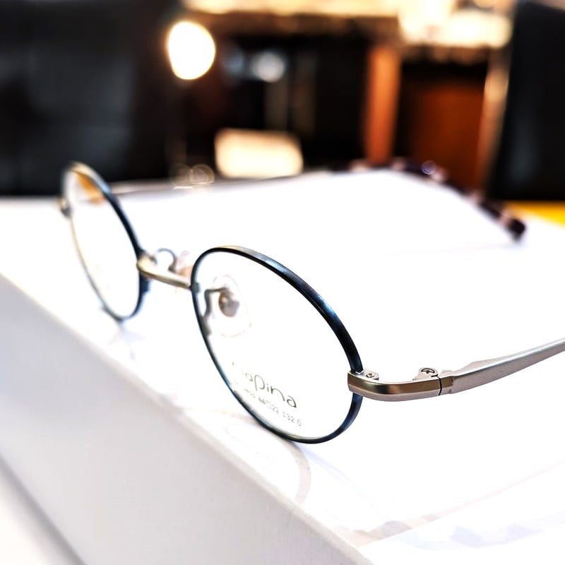 鯖江/小さいメガネ/剥げない七宝柄/上品な大人メガネ/napina/純