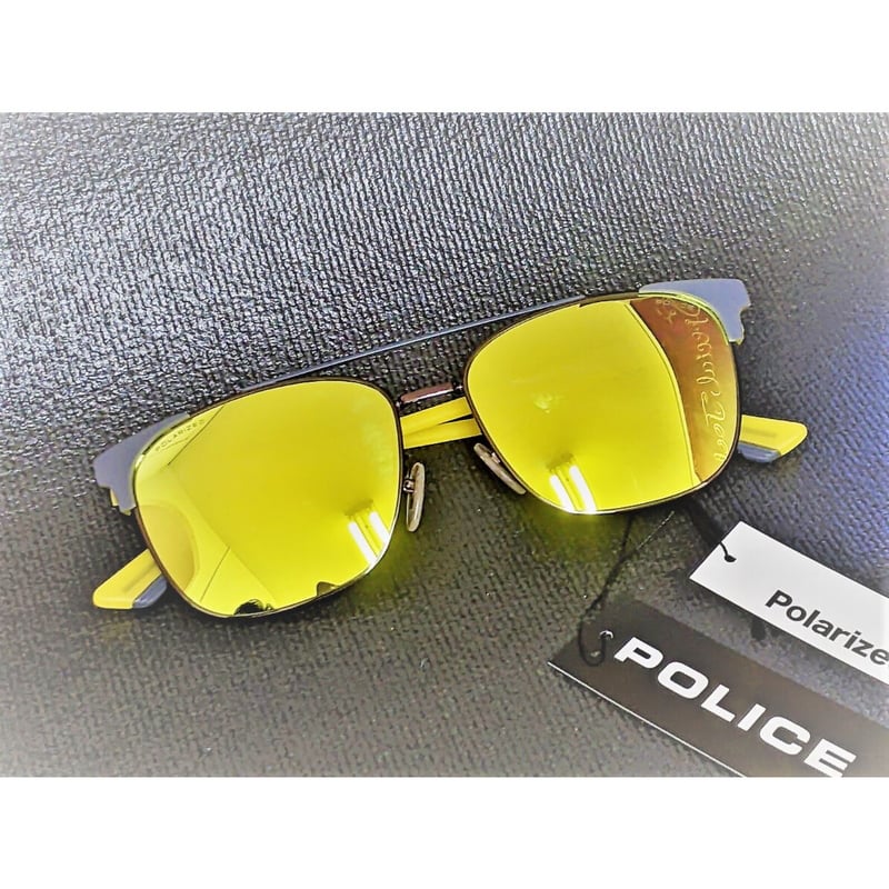 超個性的 POLICE 偏光ミラーサングラス 派手でカッコいいイタリア