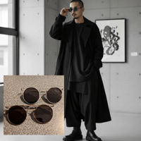 【限定モデル】Yohji Yamamoto（ヨウジヤマモト） 20-9005|前衛的な美しさを纏うチタン製ラウンドサングラス