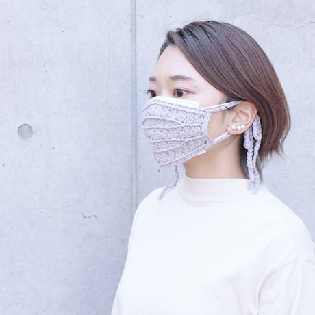 【編み図】FOOD TEXTILE 1玉かぎ針編みマスク