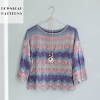 【編み図】コトーラの袖付きプルオーバー