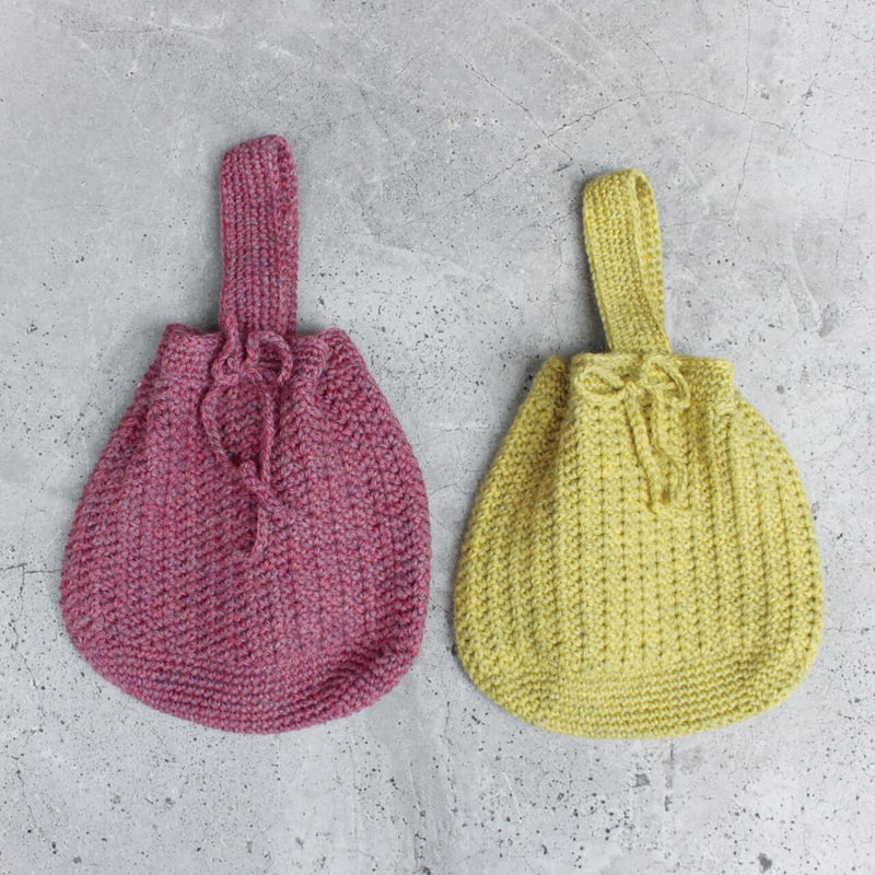 UKブレンドメランジで編む巾着バッグキット | スキー毛糸 | M's STORES