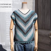 【編み図】コトーラのかぎ針編みプルオーバー