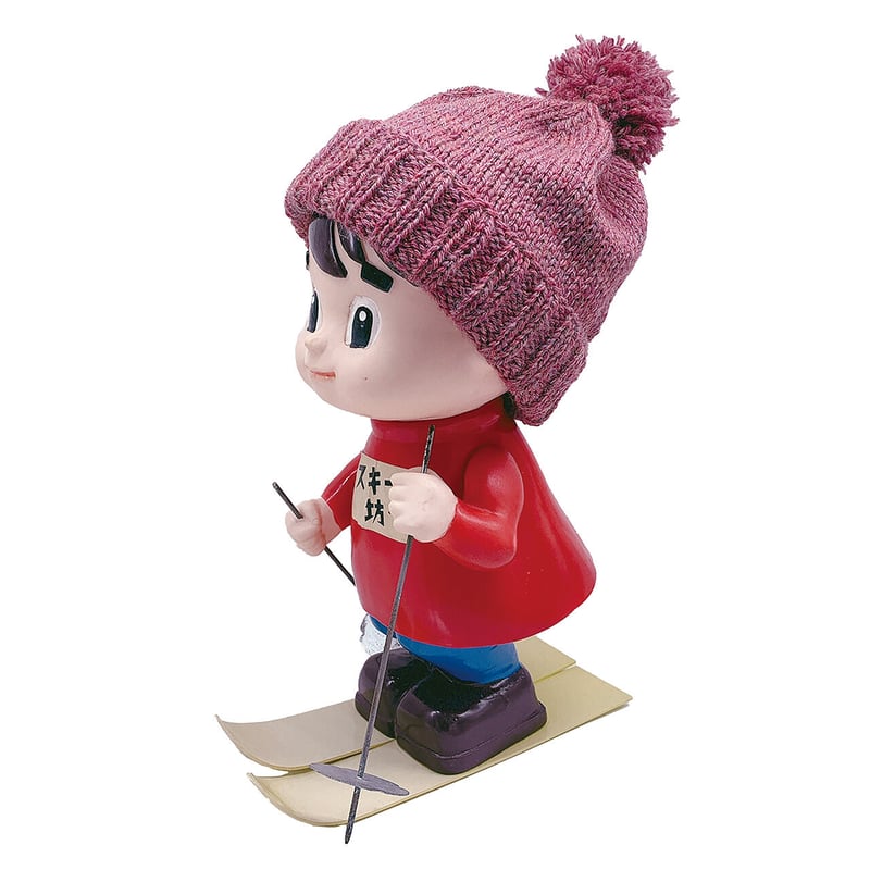 UKブレンドメランジで編むスキー坊やニット帽キット | スキー毛糸