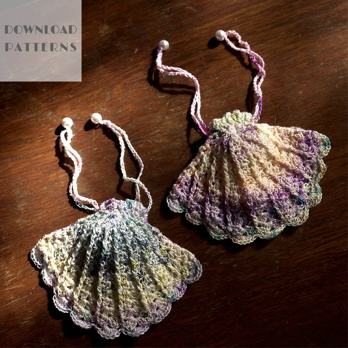 編み図】SWIMMY Shell Pouch | スキー毛糸 | M's STORES