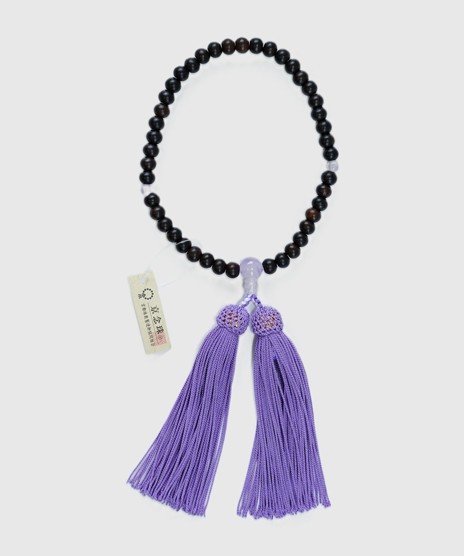 数珠女性【縞黒檀】 | 長谷寺オンラインストア