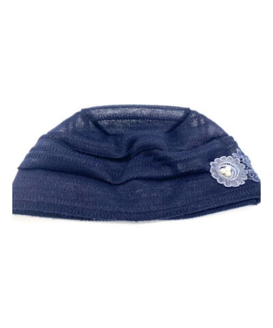 ニット調パール付きお家帽子 | caniche shop