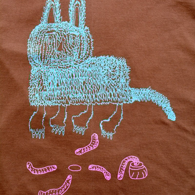 イラスト長袖Tシャツ（M.F / ブラウン） | PALETTE