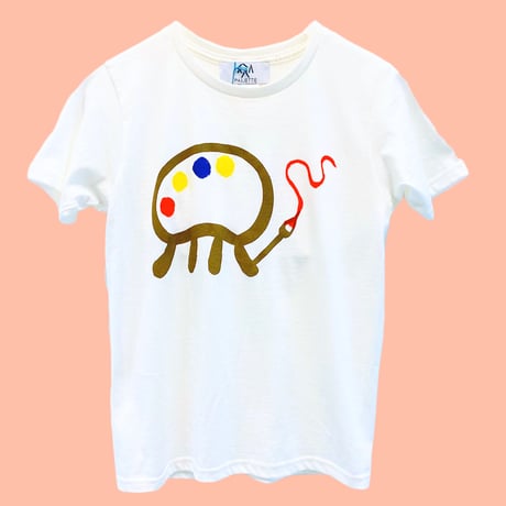 絵描きくらげ / off-white 半袖Tシャツ [by さち乃]