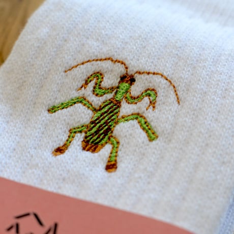 メンズ刺繍ソックス（瀬崎 琉架/カマキリ）