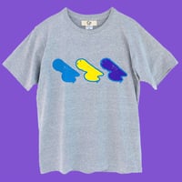 ナンベイウシガエル / heather gray 半袖Tシャツ [by K.S]