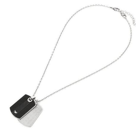 EMPORIO ARMANI (エンポリオ アルマーニ)  ダブルプレート ネックレス EGS1542040【完売】