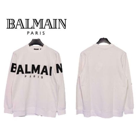 バルマン BALMAIN PARIS 8280 (415）トレーナー スウェット 長袖 トップス ロゴ メンズ【全サイズ完売】