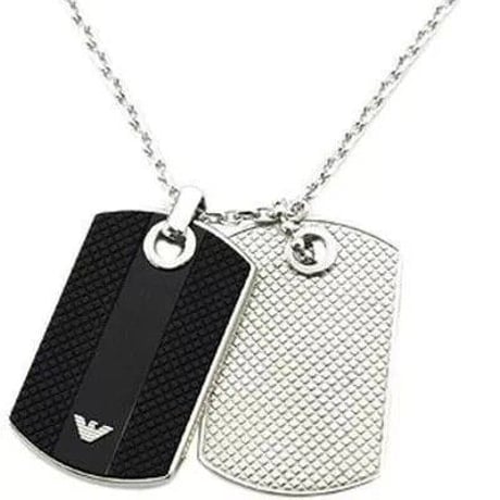 EMPORIO ARMANI (エンポリオ アルマーニ)  ダブルプレート ネックレス EGS1542040【完売】