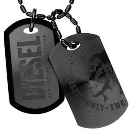 DIESEL ディーゼル ダブルプレート ネックレス DX0014040【完売】