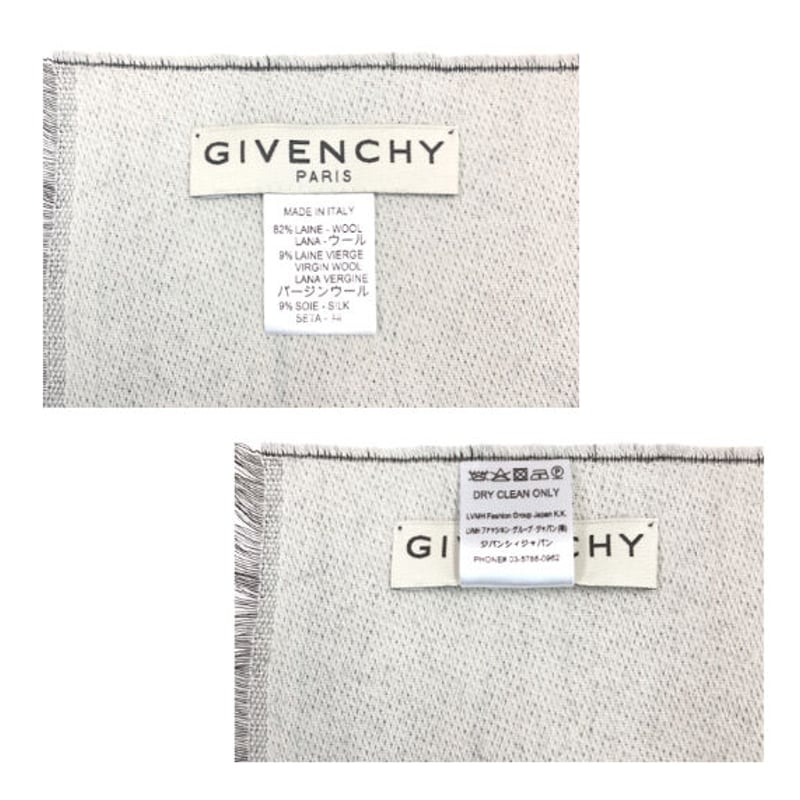 新品! GIVENCHY マフラー ウールシルク GIVENCHY ジバンシィ マフラー 35×180 GV3518 J4546 レディース