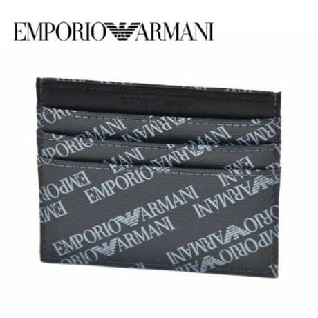 エンポリオアルマーニ EmporioArmani カードケース カードホルダー ロゴ 総柄 メンズ Y4R173 YLO7E 86526