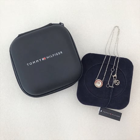 【人気商品再入荷！】 トミーヒルフィガー  1粒 ストーン ネックレス　2780284【完売】