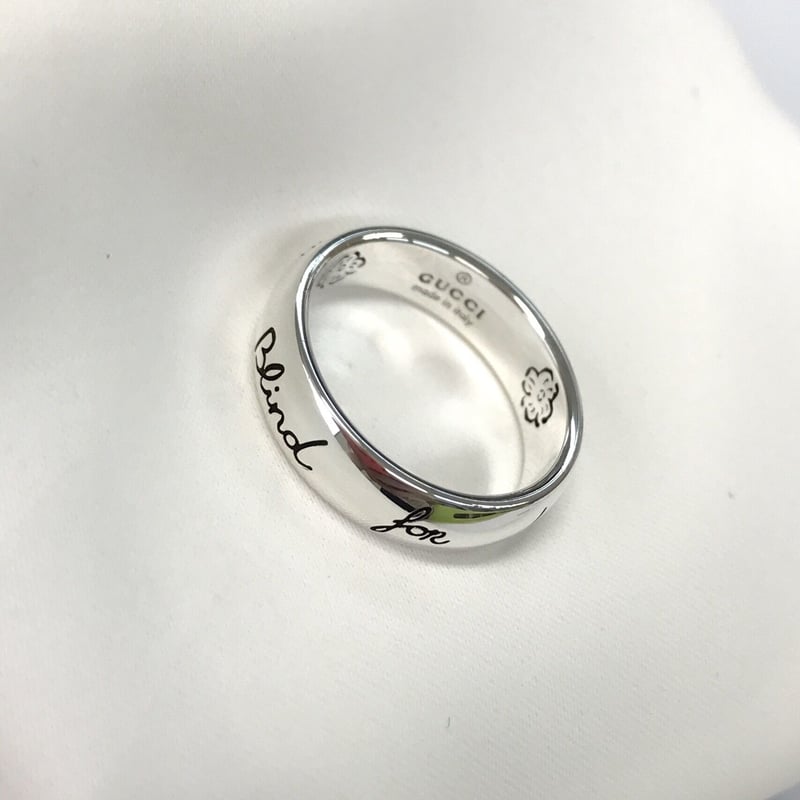 GUCCI ブラインド フォー ラブ シルバー リング YBC455247001 GUCCI ブラインド フォー ラブ シルバー リング YBC455247001