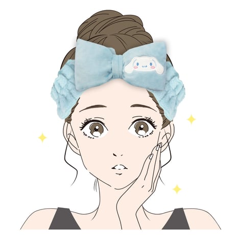 【ラッピング袋が付いて送料もお得！】サンリオ　シナモロール　フリル ヘアバンド