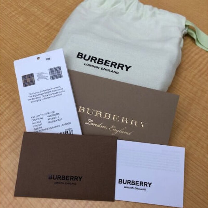 BURBERRY バーバリー 80181231 ミニ財布 3つ折り財布 ネイビー 札入れ  