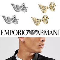 EMPORIO ARMANI (エンポリオ アルマーニ)  イーグルロゴ ピアス ユニセックス　（EG3027040／EG3423710）【完売】
