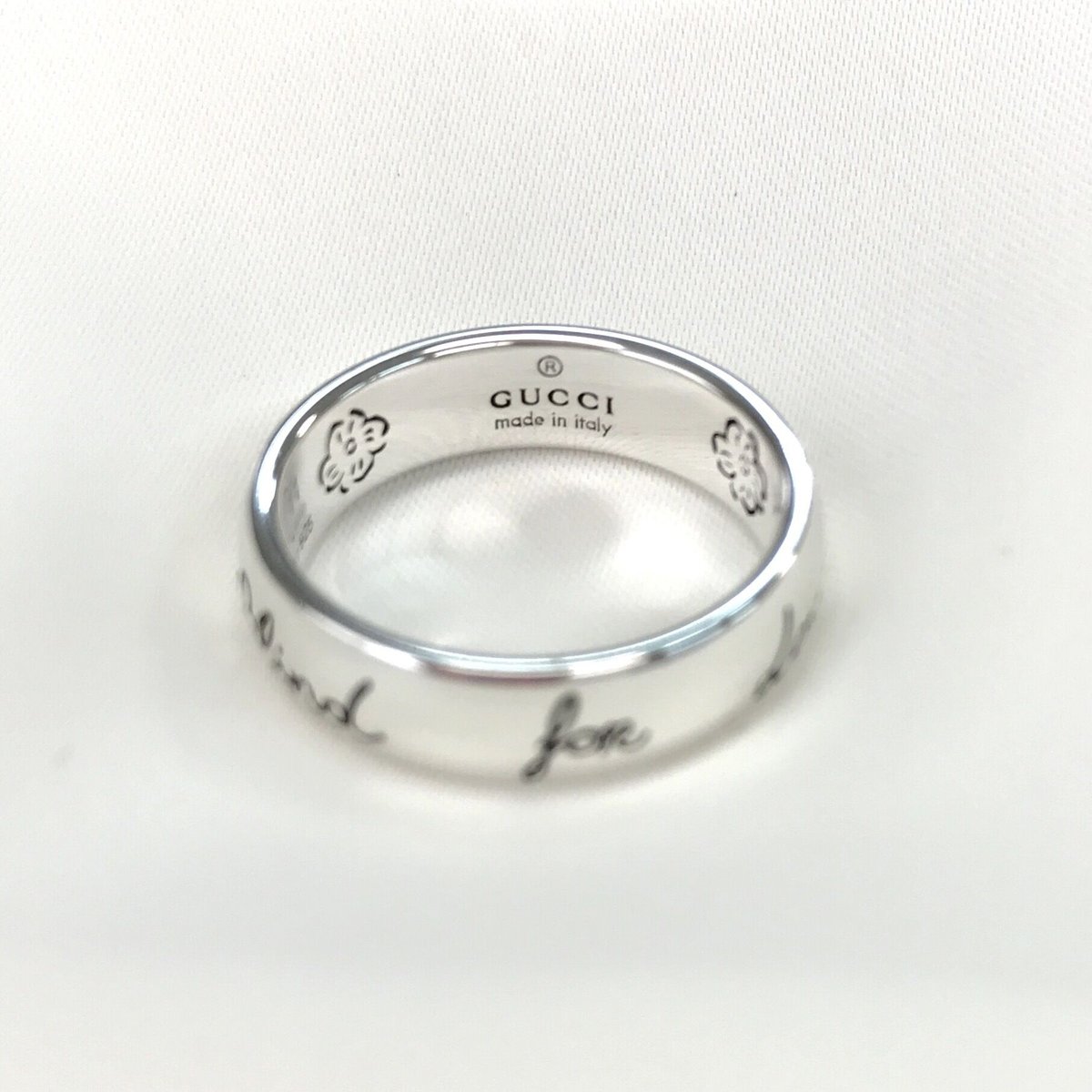 【美品】Gucci ブラインドフォーラブ シルバーリング 8号 GUCCI ブラインド フォー ラブ シルバー リング YBC455247001