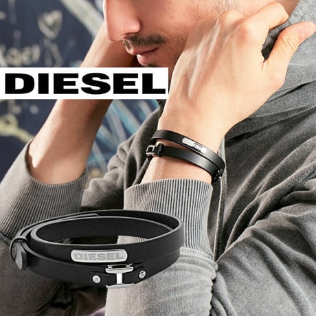 DIESEL ディーゼル ブレスレット DX0971040 メンズ ダブルラップ【完売】