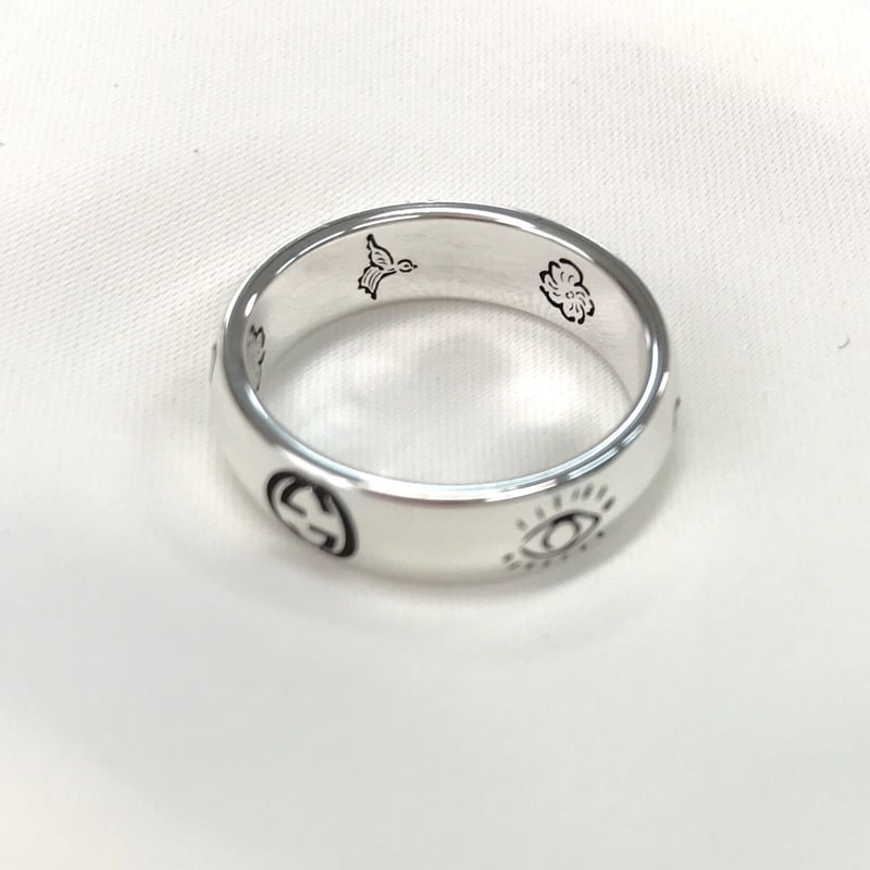 GUCCI ブラインド フォー ラブ シルバー リング YBC455247001 GUCCI ブラインド フォー ラブ シルバー リング YBC455247001