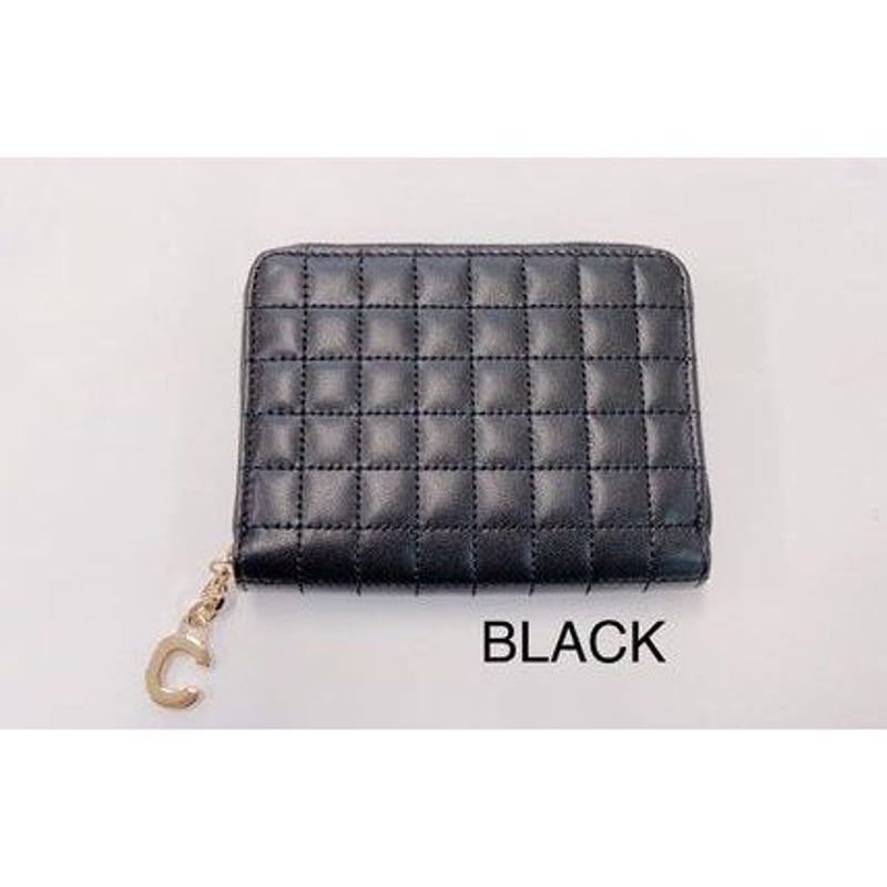CELINE Cチャーム キルティングミニ財布 CELINE セリーヌ 10B663BFL 財布 ウォレット Cチャーム ミニ財布