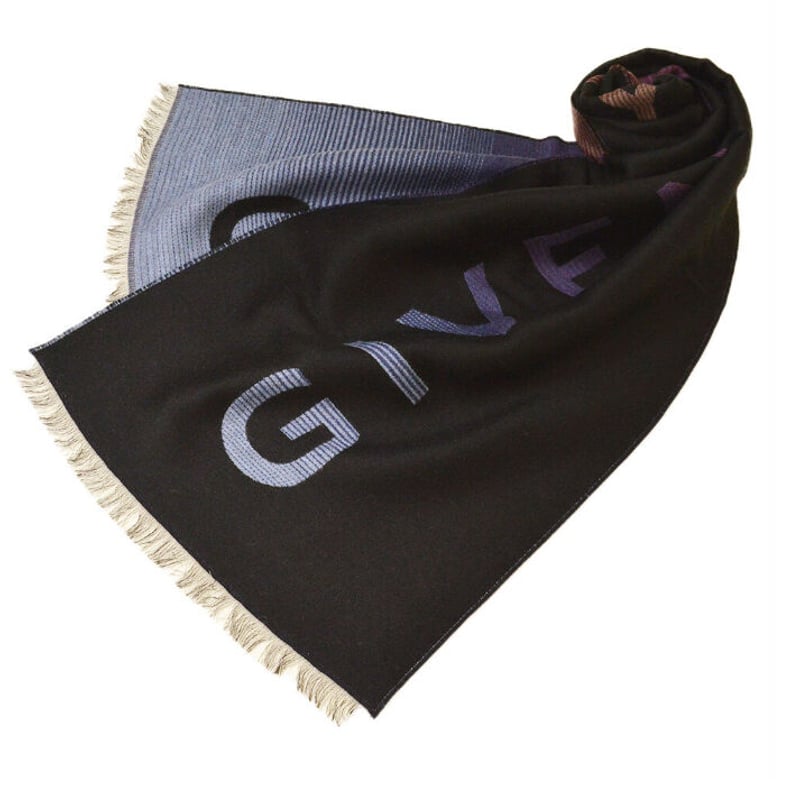 GIVENCHY マフラー ジバンシィ ウール・シルク ブライダル ロゴ
